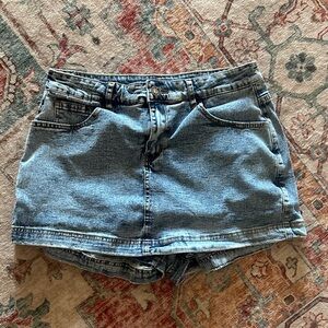 Denim Mini Skort